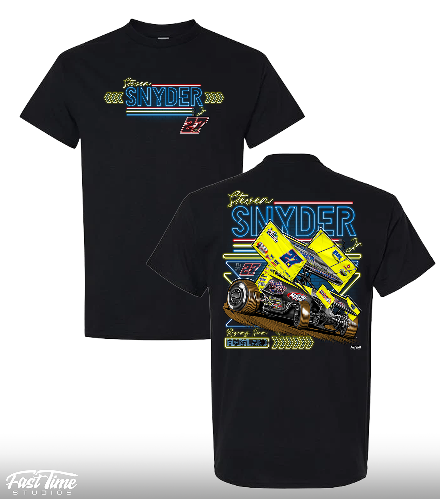 Steven Snyder Jr Sprint Car (Black T-shirt)