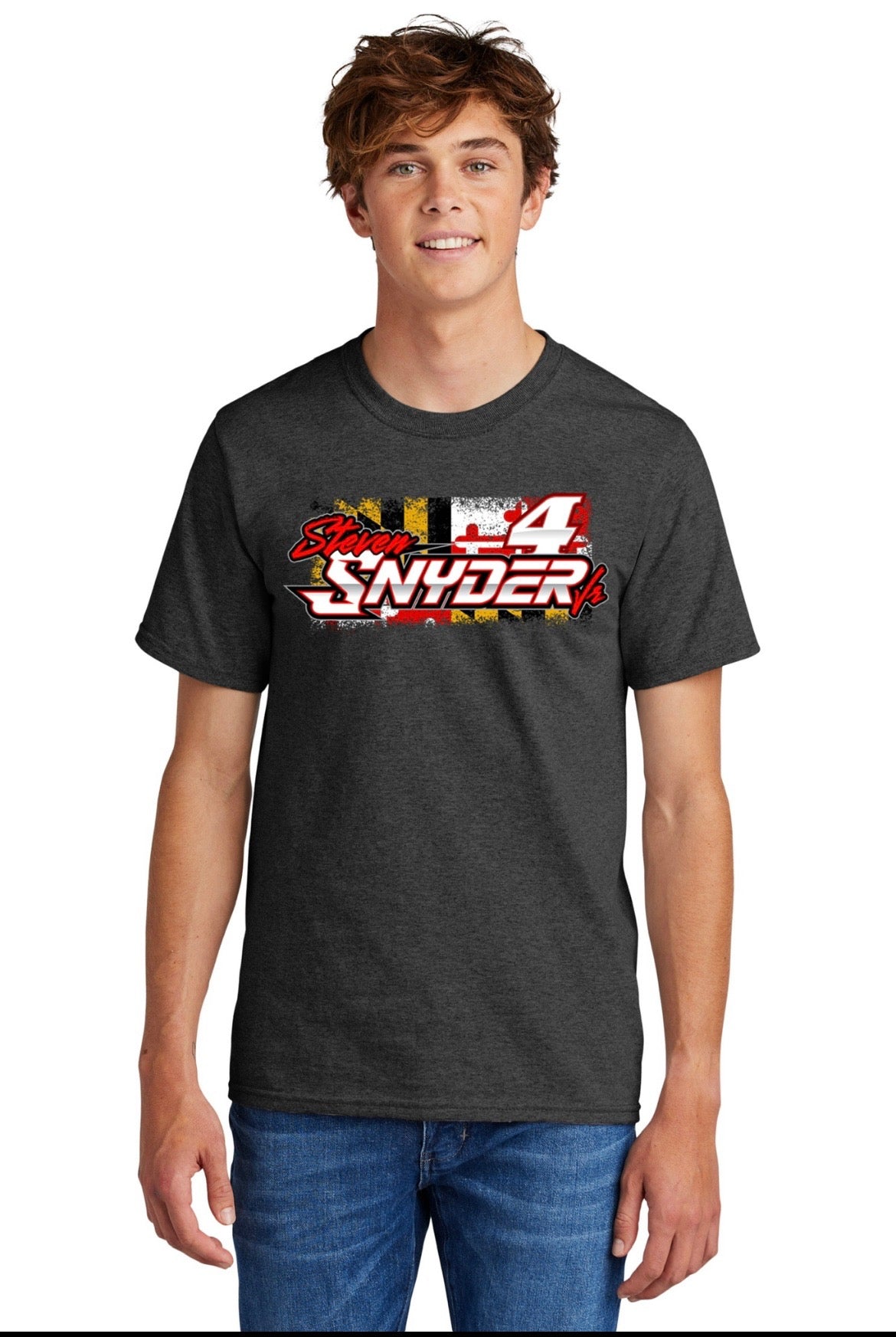 Steven Snyder Jr (Dark Heather Gildan Softstyle T-Shirt)